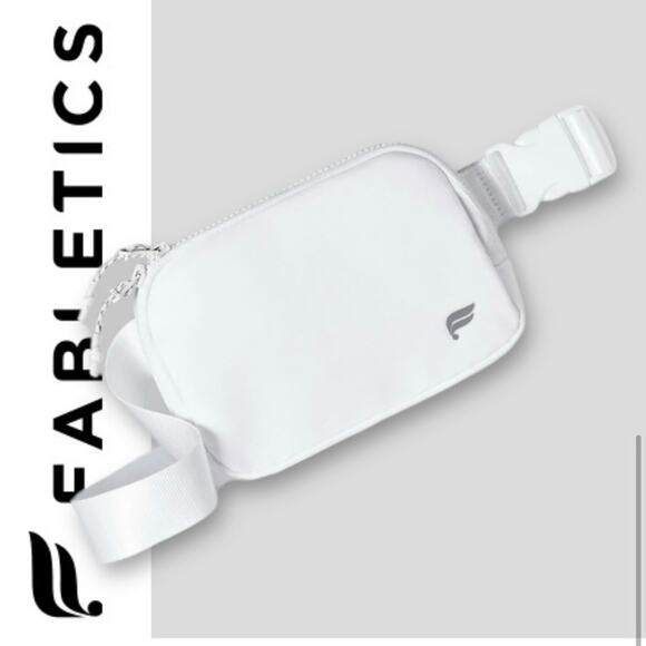 Fabletics Handbags - FABLETICS NWT WHITE CROSSBODY BELT BAG ACTIVE ATHLEISURE TENNIS TRAVEL UNISEX